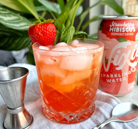 Juicy Strawberry Hibiscus Mojito