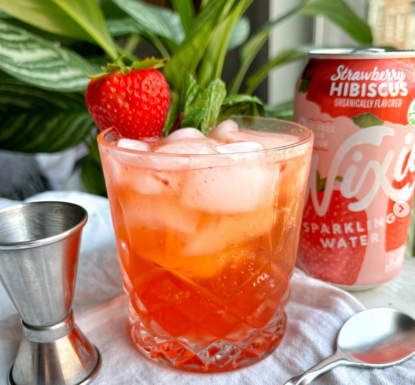 Juicy Strawberry Hibiscus Mojito